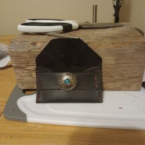 Leather card wallets hand made